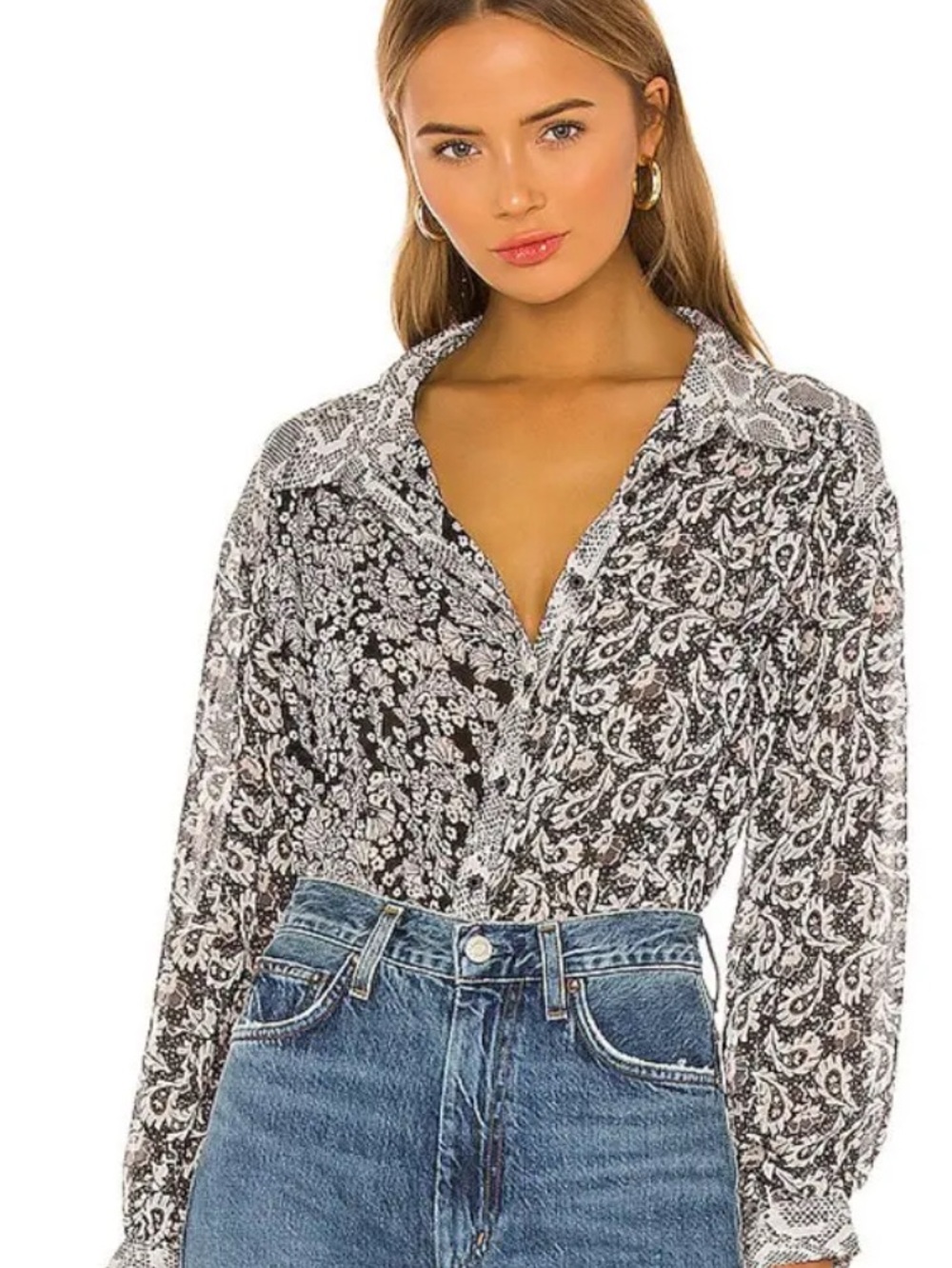 Free people Dani Button-Up Blouse - Women's Top